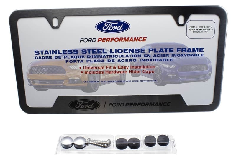 Ford Racing License Plate Frame for Ford Vehicles Stainless Steel - Image 3
