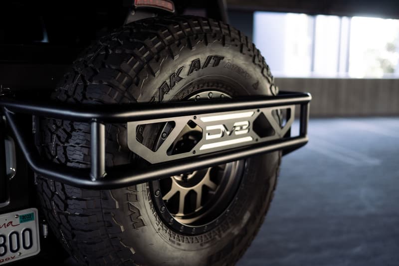 DV8 Offroad Bronco Spare Tire Guard for Tailgate Reinforcement and Gear Mount - Image 2