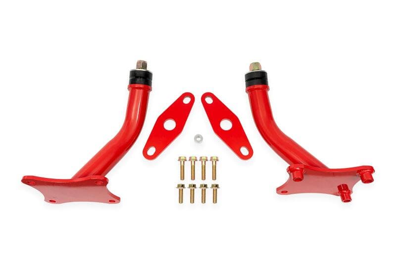 BMR Suspension Motor Mount Kit for 16-24 Chevy Camaro 6th Gen Solid Bushings Red