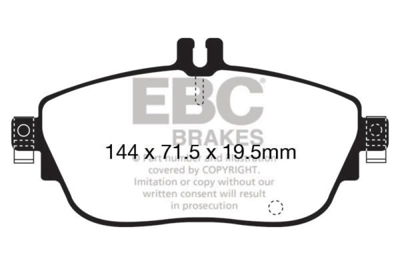 EBC Yellowstuff Brake Pad Set for Street and Track Driving High Performance