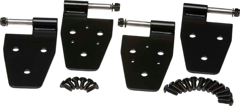 Kentrol Door Hinge Set for 97-06 Jeep Wrangler TJ 4-Piece Powdercoat Black