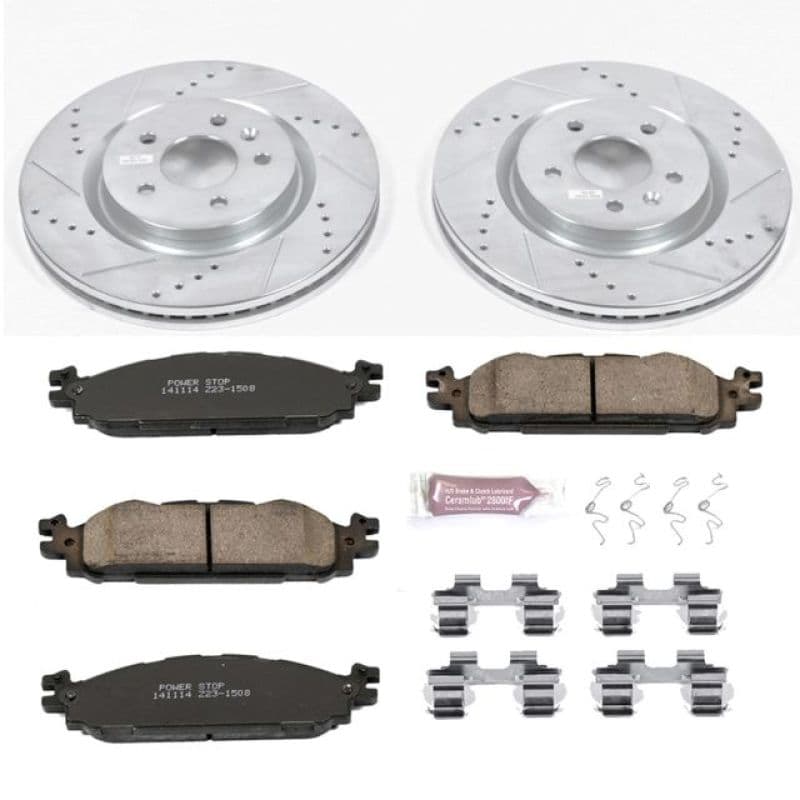PowerStop Z23 Evolution Sport Brake Kit for Daily Driver Carbon-Fiber Ceramic...