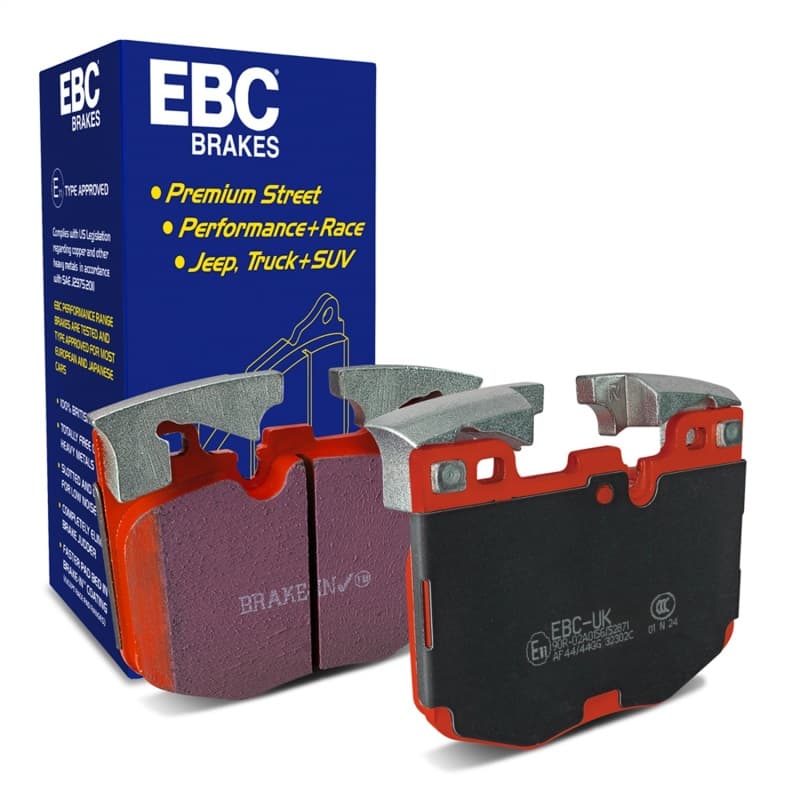 EBC Redstuff Brake Pad Set for Chevy C6 Low Dust Synthetic Fiber Ceramic