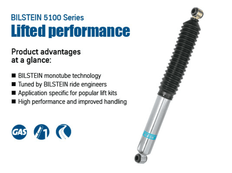 Bilstein B8 5100 Series Monotube Shocks for Lifted Trucks and SUVs - Image 5