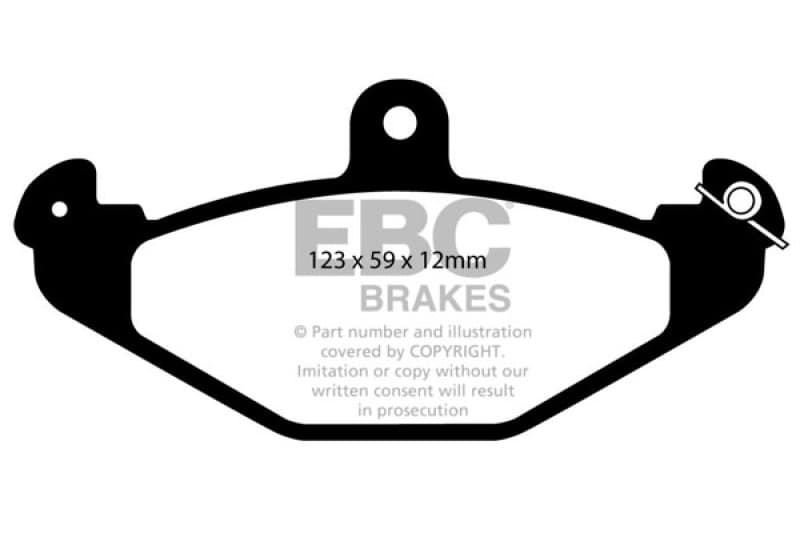 EBC Brake Pad Set for Chevy C6 Yellowstuff High Friction Performance