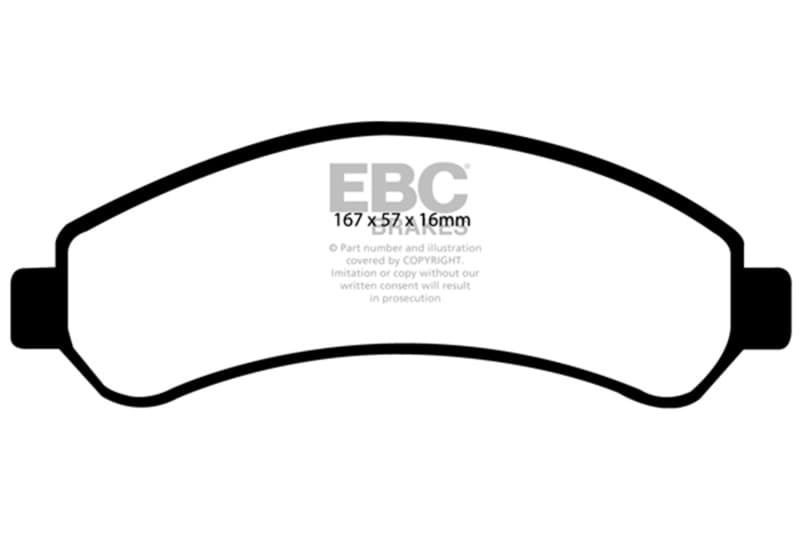 EBC Greenstuff Brake Pad Set for 4x4 Heavy Duty Low Wear Offroad Use - Image 2