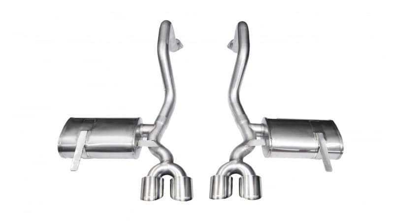 CORSA Performance Axle-Back Exhaust for Chevy C6 with Reflective Sound Cancel...