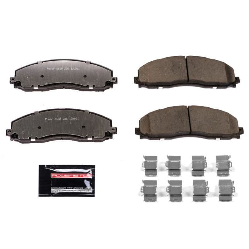 PowerStop Z36 Ceramic Truck & Tow Brake Pads for Trucks SUVs Low-Dust Carbon-...