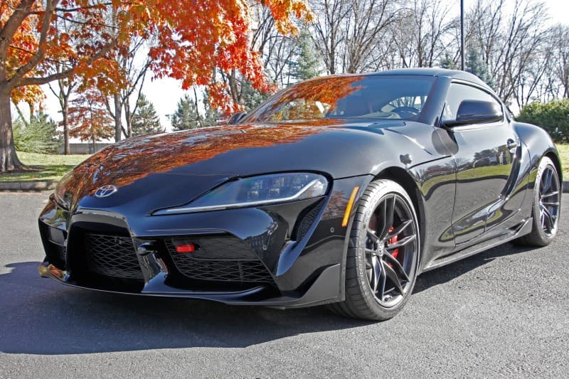 Perrin Performance Tow Hook Kit for 20-25 Toyota Supra Front Red - Image 3