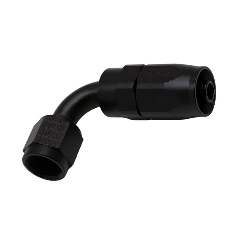 DeatschWerks 6AN Female Swivel 90-Degree Hose End Anodized Matte Black