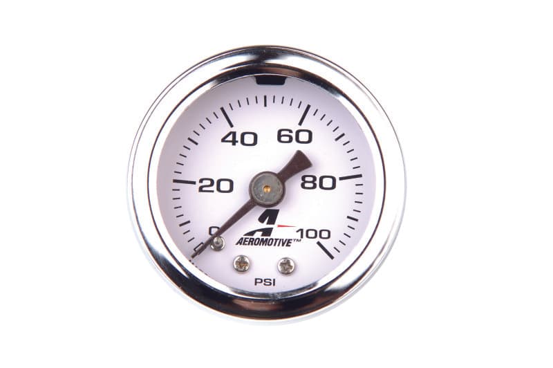 Aeromotive Fuel Pressure Gauge 1.5" Liquid Filled 0-100 PSI 1/8" NPT Male - Image 5
