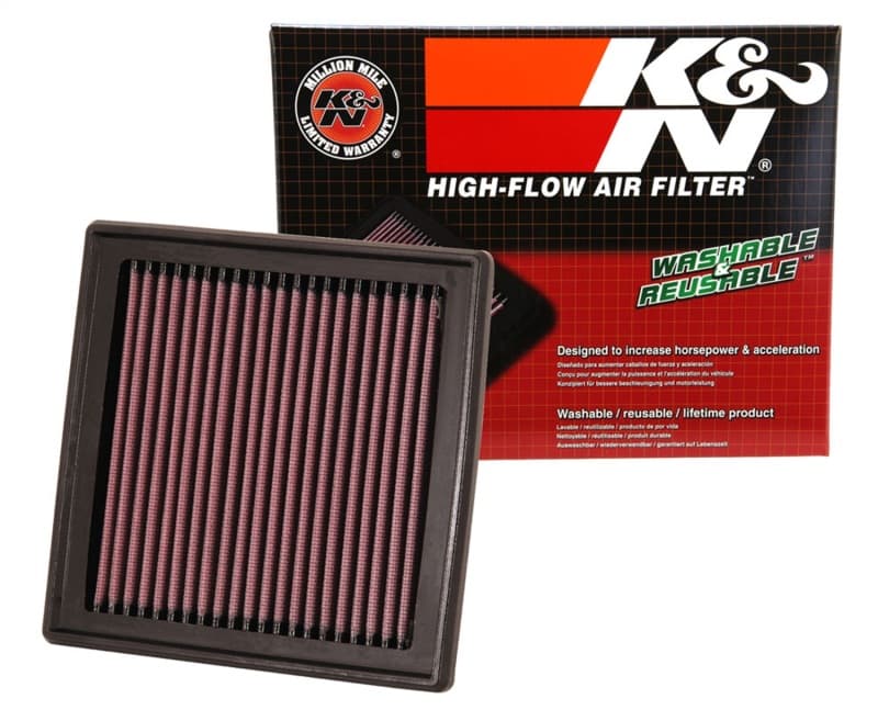 K&N Engineering Drop-In High-Flow Air Filter Washable Reusable 33-2399 - Image 4
