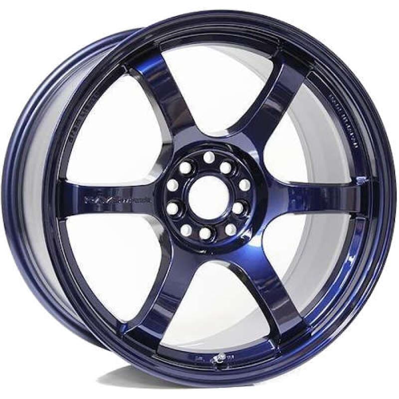 Gram Lights 57DR 18x9.5 +22 5x114.3 Wheel in Eternal Blue Pearl