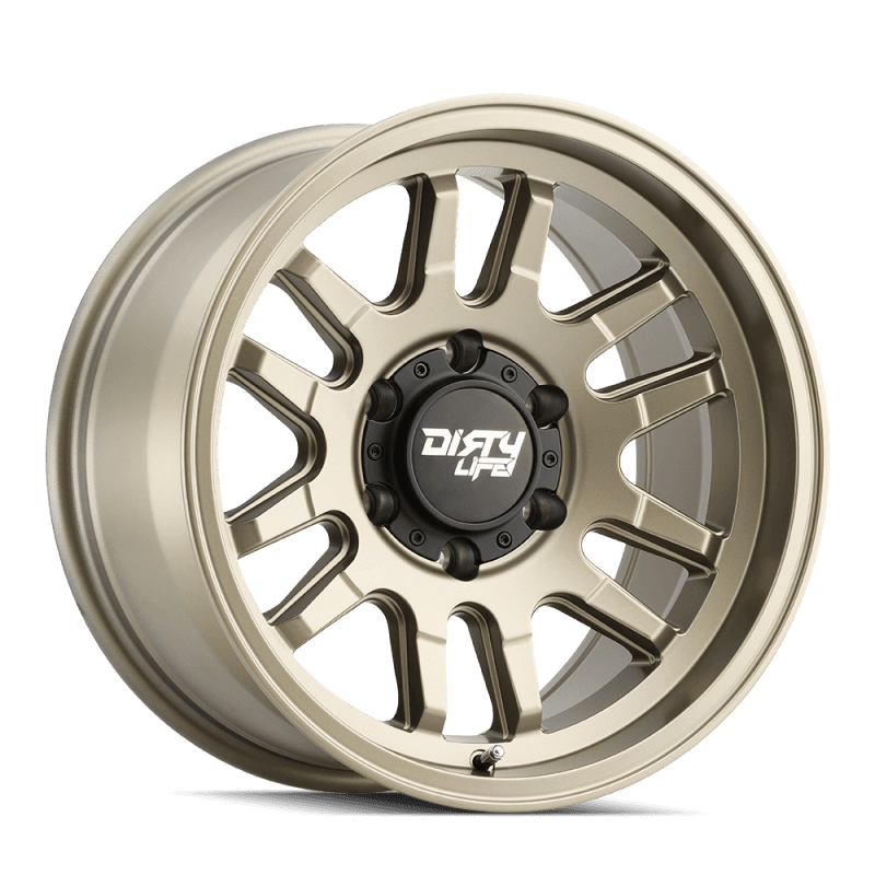Dirty Life 9310 Canyon 17x9 6x139.7 0mm Offset 106mm Hub Satin Gold Wheel