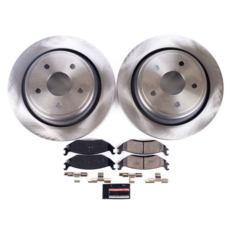 PowerStop Z17 Stock Replacement Brake Kit with Ceramic Pads and Autospecialty...