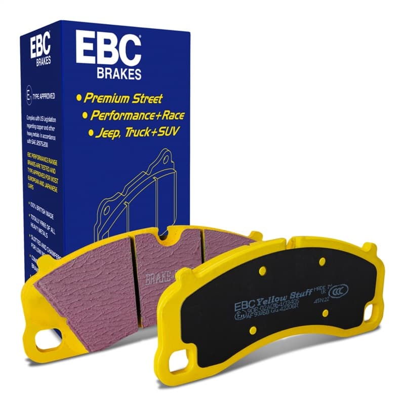 EBC Yellowstuff Brake Pad Set for Street and Track Driving High Performance