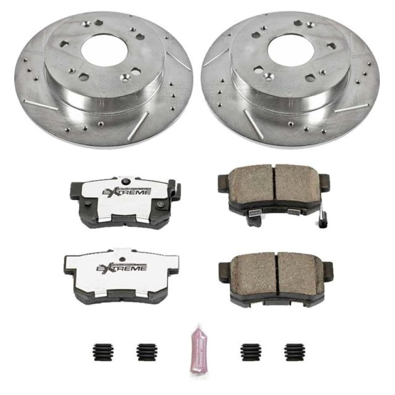 PowerStop Z26 Street Warrior Brake Kit for Muscle Cars Drilled Slotted Rotors