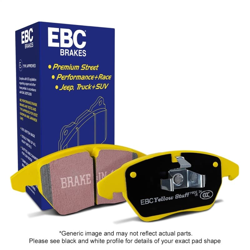 EBC Yellowstuff Brake Pad Set for Street & Track Driving High-Performance Com... - Image 5