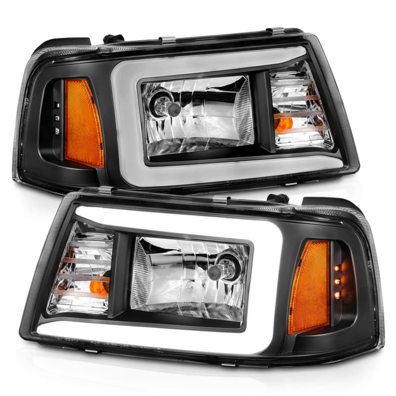 ANZO Crystal Headlight Set Clear Lens Black Housing Not For Sealed Beam - Image 3