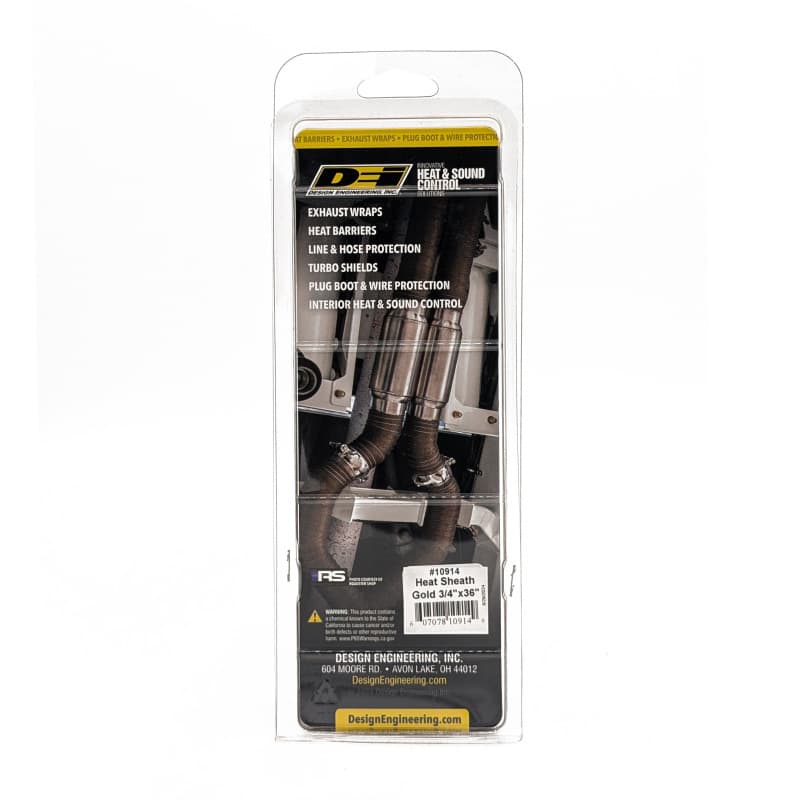 DEI Heat Sheath GOLD High Temp Polyimide Sleeving Reflects Heat up to 800°F - Image 3