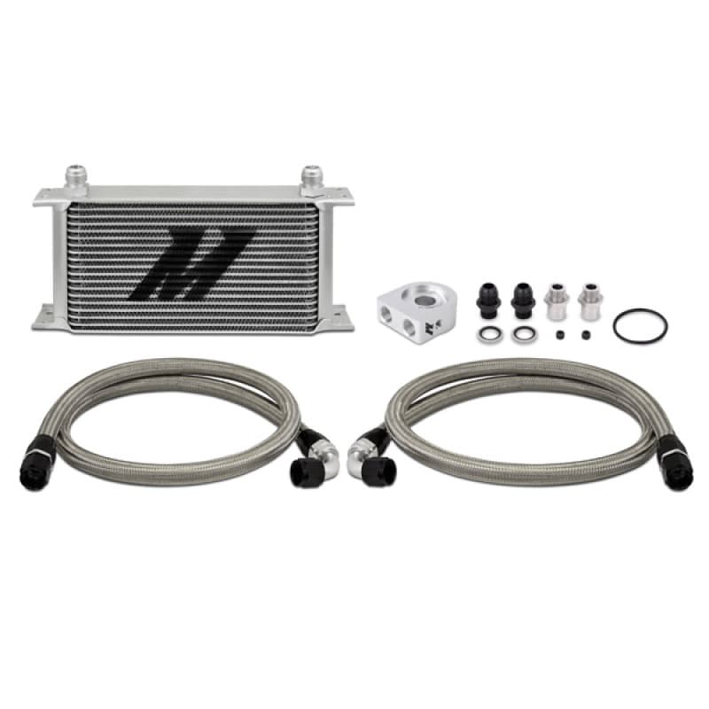 Mishimoto Oil Cooler Universal 19-Row Stainless Steel Braided Kit - Image 4