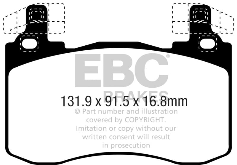 EBC Bluestuff NDX Brake Pads High Friction Sport & Race Material - Image 4