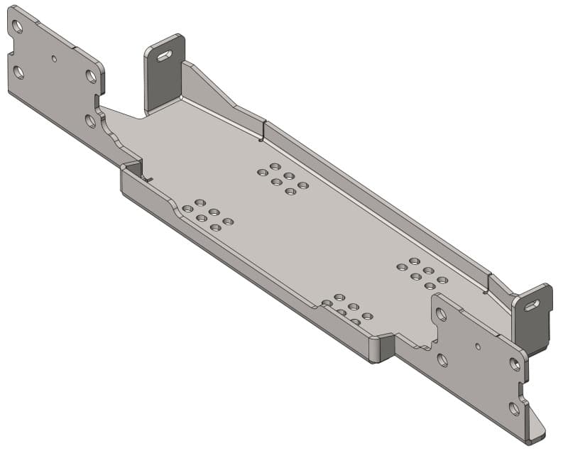 Artec Industries Steel Bumper Winch Plate for 18-25 Jeep Wrangler JL JT V3