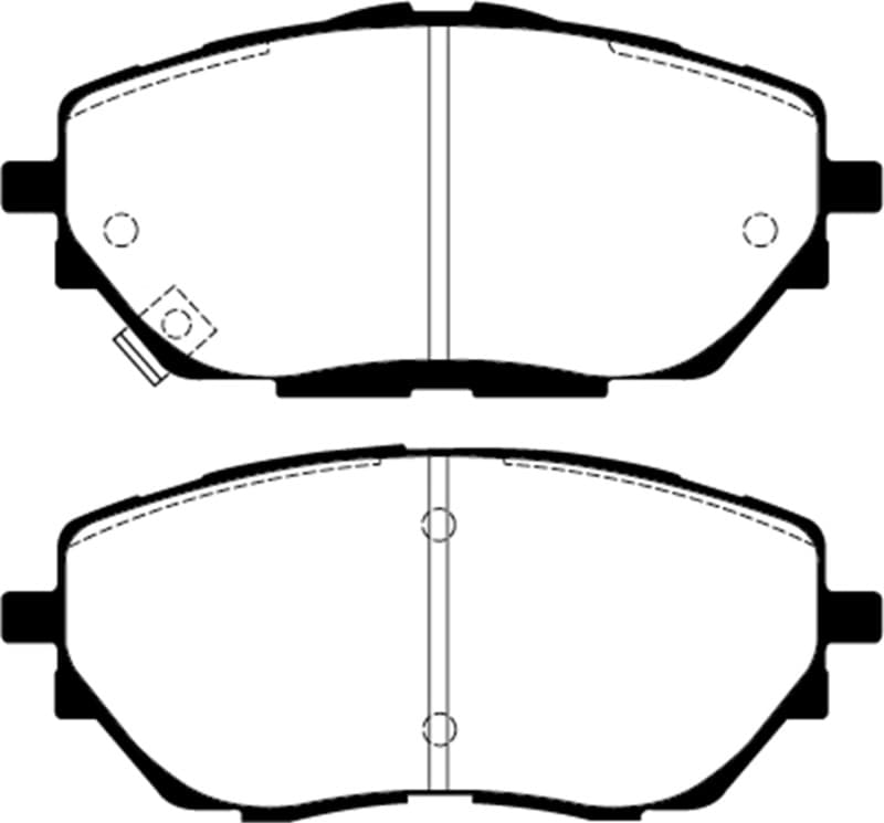 EBC Brake Pad Set for Chevy C6 6-Piston Yellowstuff
