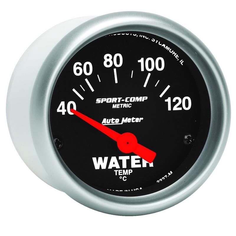 AutoMeter Water Temperature Gauge with 1/8" NPT Transducer for Universal Fit - Image 4
