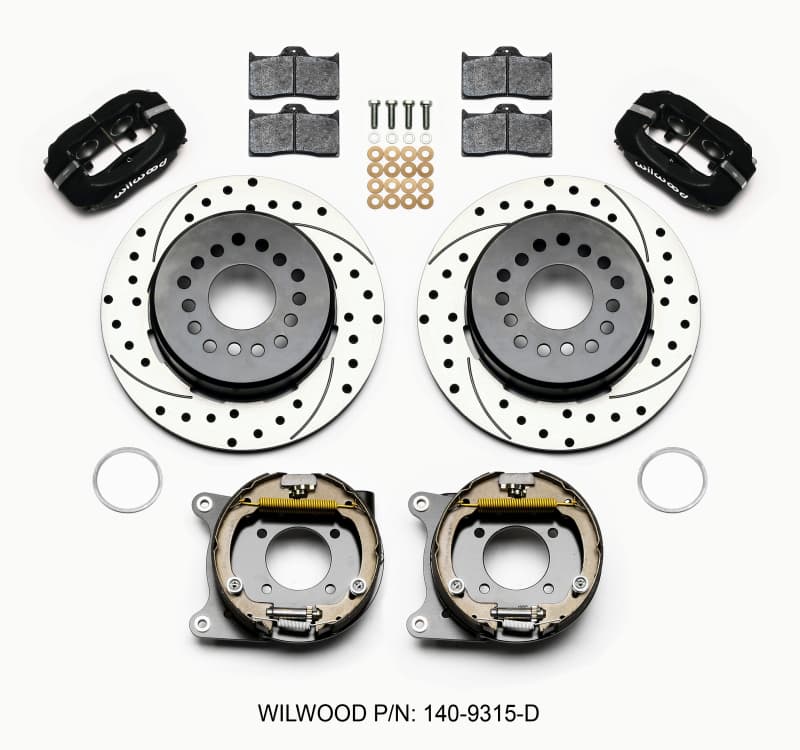 Wilwood Dynalite Rear Disc Brake Kit for Muscle Cars 4-Piston 12.19" Rotor