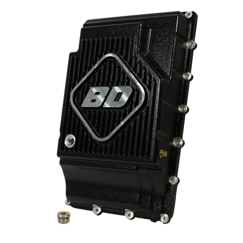 BD Diesel Deep Sump Transmission Pan Aluminum with Heat-Dissipating Fins