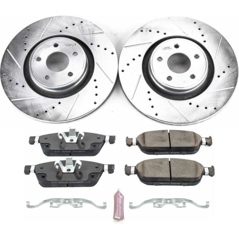 PowerStop Z23 Evolution Brake Kit for Daily Driver Carbon-Fiber Ceramic Pads