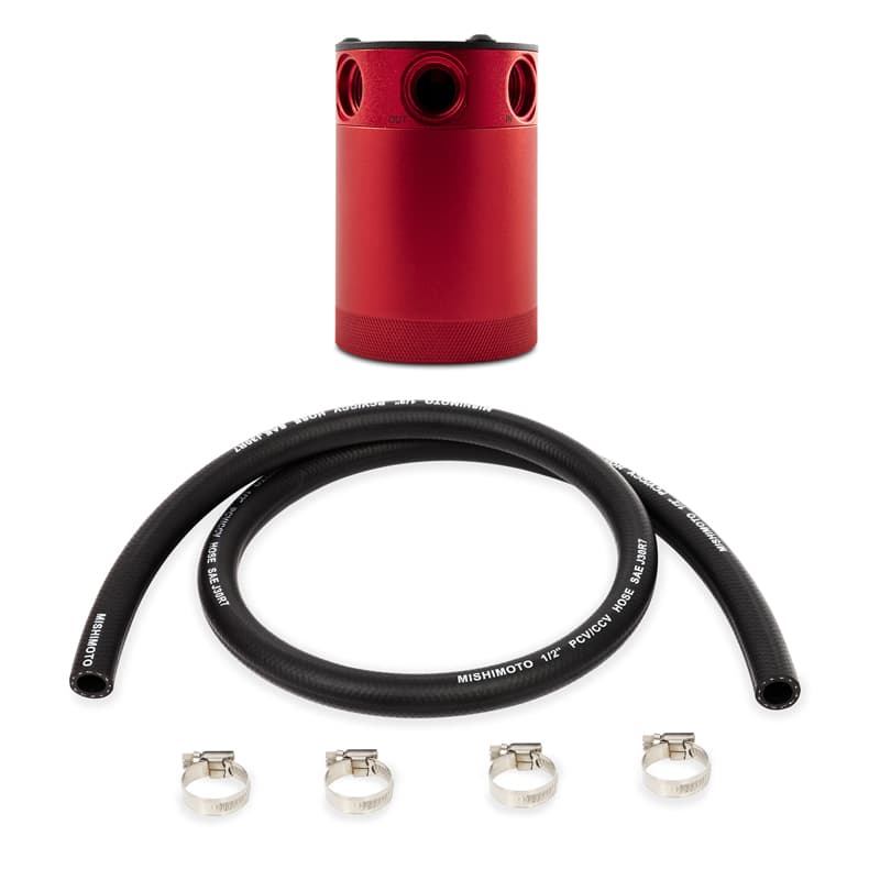 Mishimoto Compact Baffled Oil Catch Can 2-Port Universal Fit - Image 2