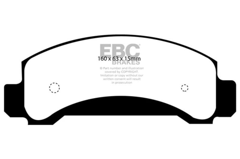 EBC Ultimax2 Brake Pad Set for Urban/Daily Driver OEM Replacement - Image 2