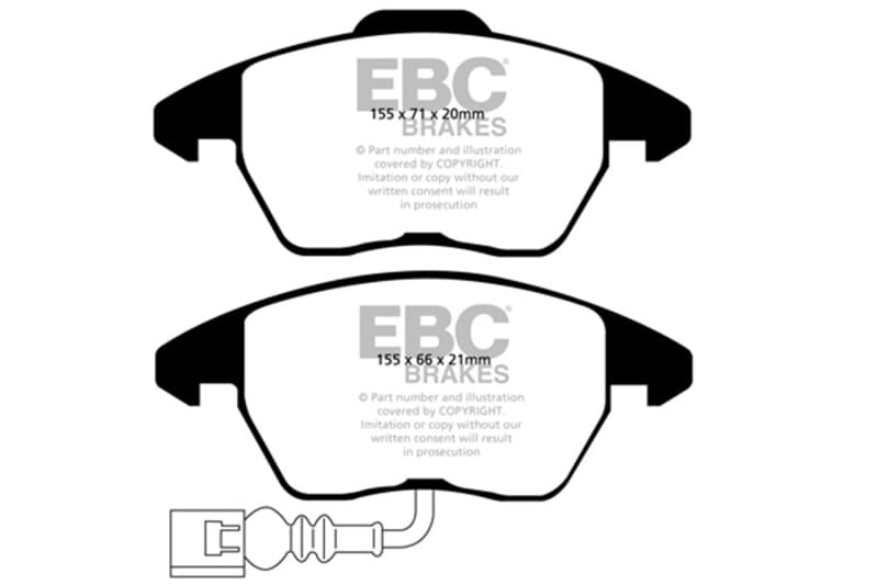 EBC Yellowstuff Brake Pads for Trucks & SUVs High Friction Towing Off-Road - Image 2