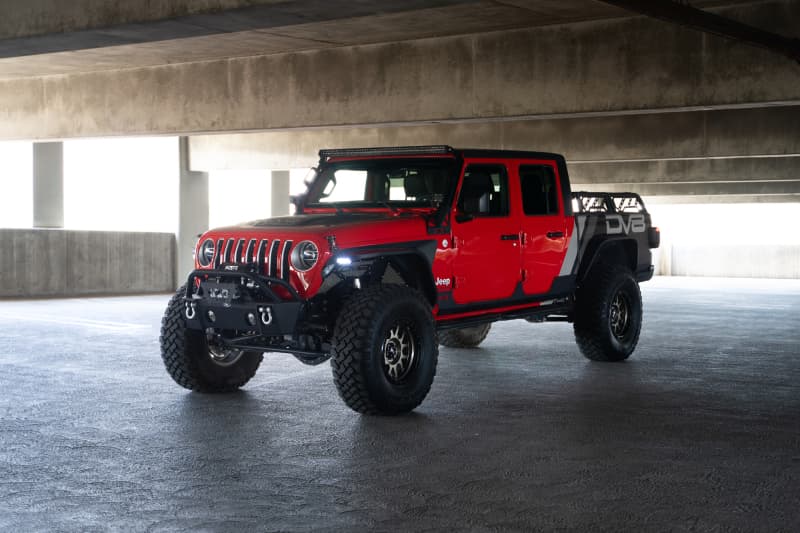 DV8 Offroad Slim Steel Fender Flares for Jeep Gladiator with Dual Stage Dayti... - Image 2