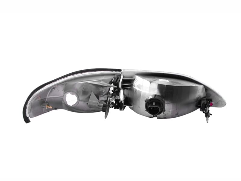 ANZO Crystal Headlights for Chevy C6 Clear Lens Chrome Housing Pair - Image 4