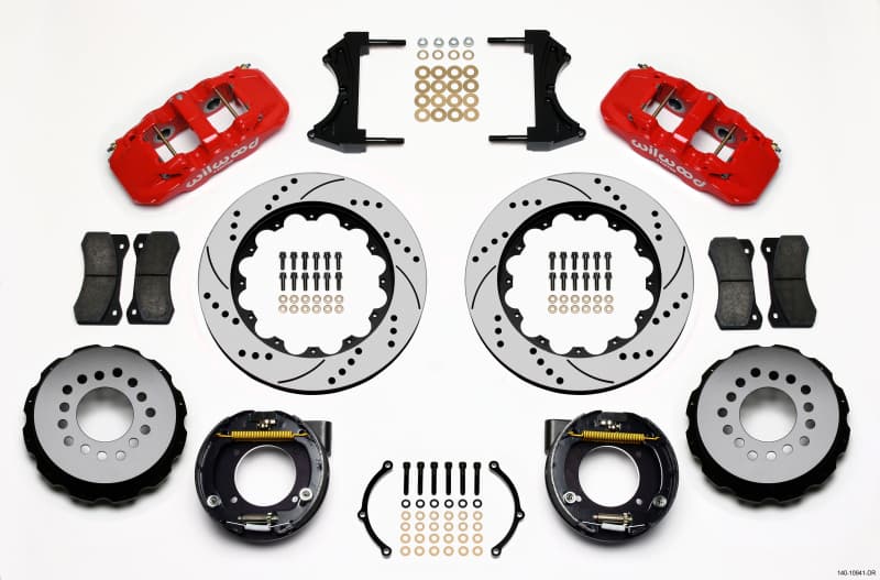 Wilwood AERO4 Big Brake Kit for Rear Axle 14.00" Rotors Radial Calipers
