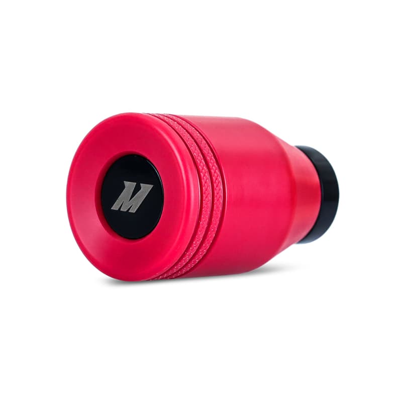 Mishimoto Shift Knob for 2022+ Subaru WRX Aluminum Billet Red/Black - Image 3