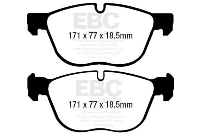 EBC Yellowstuff Brake Pad Set for Street & Track Driving High-Performance Com... - Image 2