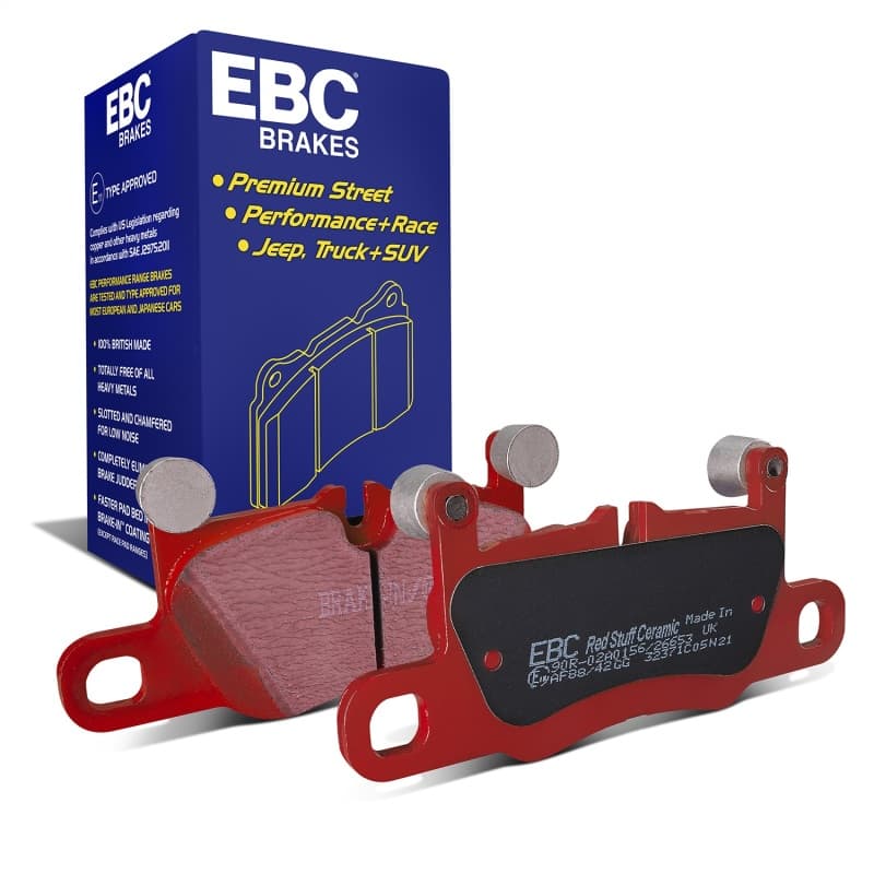 EBC Redstuff Ceramic Brake Pad Set for High HP Imports Muscle Cars Low Dust
