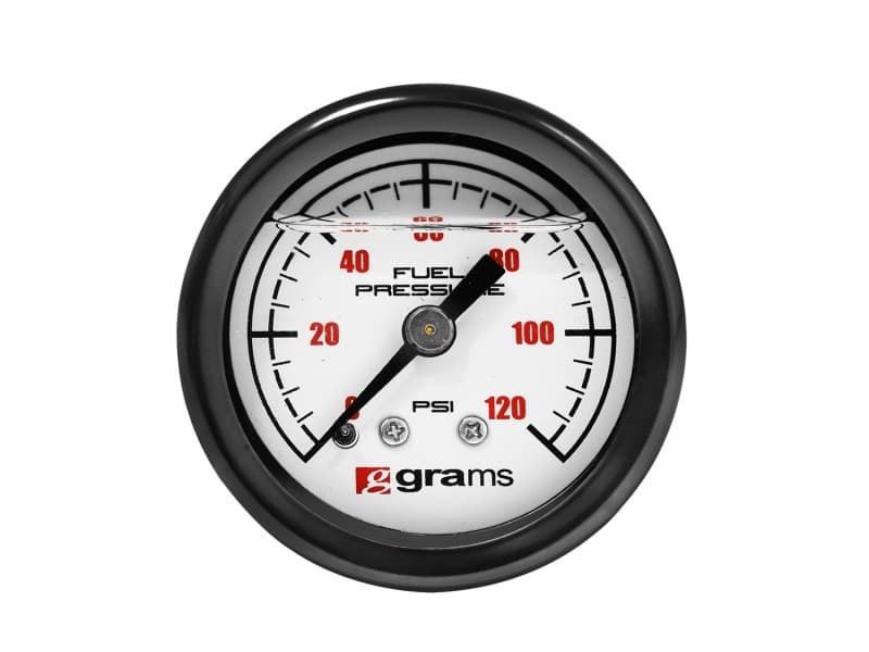 Grams Performance Fuel Pressure Gauge 0-120 PSI Glycerin Filled Matte Black S... - Image 2