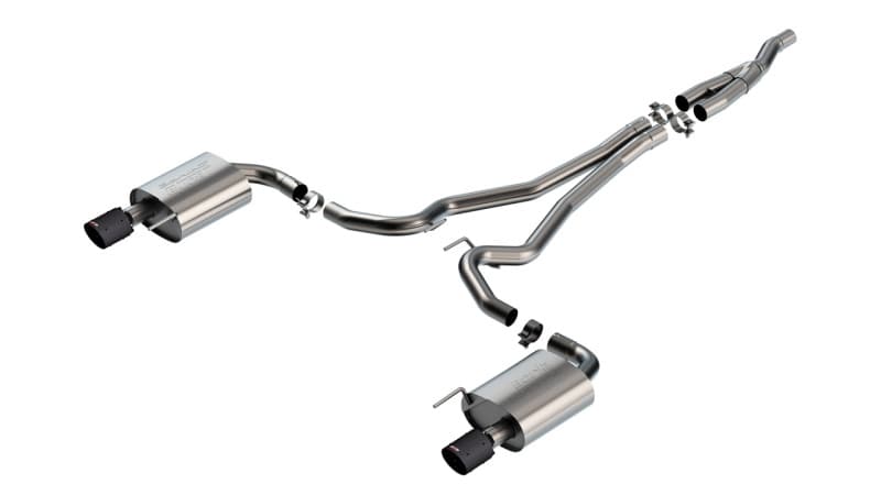 Borla Axle-Back Exhaust for EcoBoost 2.5" Diameter S-Type Carbon Fiber Tips