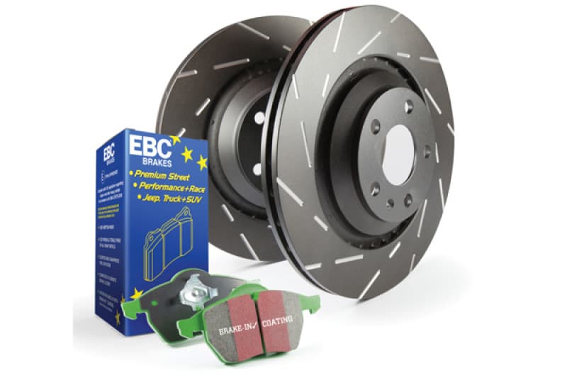 EBC USR Slotted Rotor Set with Brake Pads for Smooth Braking