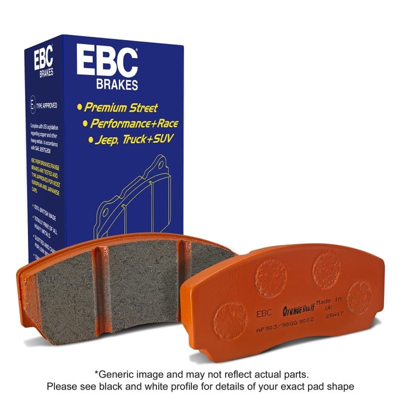 EBC Extra Duty Brake Pad Set for Heavy Duty Use High Friction ECO Technology - Image 3