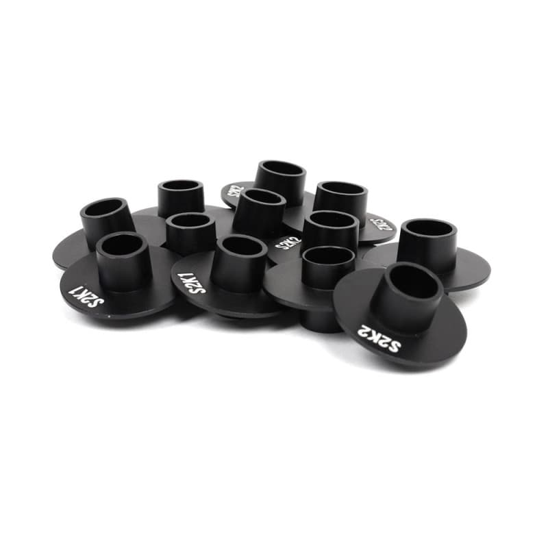 BLOX Racing Subframe Hard Collar Kit for All S2000 Front & Rear 12-Piece Gold