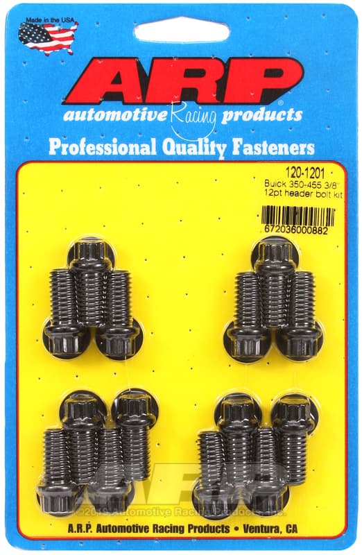 ARP 12pt Header Bolt Kit for Buick 350-455 3/8in