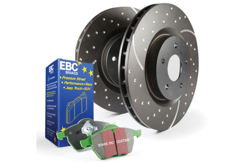EBC GD Sport Rotor Set with Pads for Smooth Braking and Anti-Rust Coating