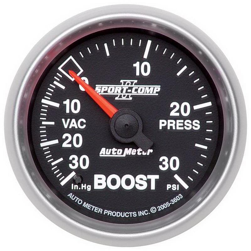 AutoMeter Mechanical Boost/Vac Gauge 1/8" NPT Pressure Connection