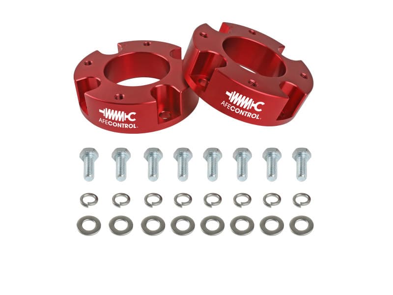 aFe Leveling Kit for Trucks 2.5-Inch 6061 Billet Aluminum Spacers - Image 3